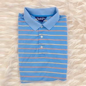 Brooks Brothers mens performance knit collard shirt large